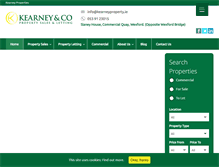 Tablet Screenshot of kearneyproperty.ie